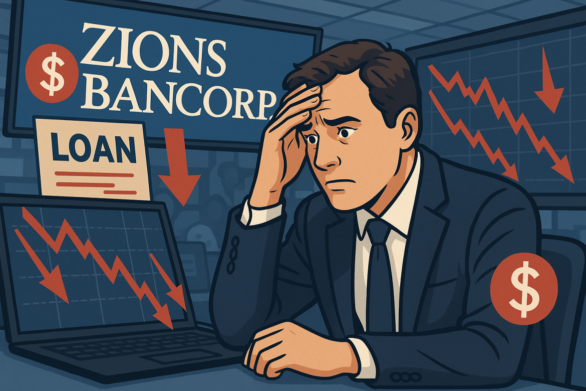 US regional banks faced renewed investor scrutiny on Thursday after Zions Bancorp disclosed a $50 million loss on two commercial loans, raising concerns about hidden credit risks across the sector. The announcement comes just days after JPMorgan CEO Jamie Dimon warned of mounting pressures in the credit market, noting that “when you see one cockroach, there are probably more.”Zions Bancorp’s stock fell sharply, down 7.8% on Thursday, reflecting investor caution amid rising uncertainty over bank loan portfolios. Analysts described the situation as a “step on a rake” for the regional bank, highlighting the potential impact of problematic loans on market confidence.Loan losses and market reactionZions’ disclosure pertains to two commercial and industrial (C&I) loans extended by its California division, which the bank identified as involving apparent misrepresentations, contractual defaults, and other irregularities. The lender plans to pursue an independent review through legal channels to recover the losses.Truist analyst David Smith noted that Zions’ $60 million provision for credit losses — to be recognized in its third-quarter results on Oct. 20 — is the largest since a $71 million provision in the third quarter of 2022. “Zions is clearly not the only bank to step on a rake with credit this quarter,” Smith said, emphasizing that the provision reflects a technical regulatory rule change rather than a broad underlying problem.Janney analyst Timothy Coffee lowered his price target on Zions shares to $56 from $60, citing expectations for an “outsized” provision expense. “While the company did not disclose the names of the borrowers nor the structure of the credits, investors have recently reacted first and asked questions later on opaque credits,” Coffee added.The market responded with wider declines across the regional banking sector. Western Alliance also reported legal action against a borrower and sought to reassure investors by noting its criticized assets remain below levels reported at the end of June. Broader context and peer comparisonsZions’ troubles follow a series of credit-related losses reported by other regional banks. JPMorgan revealed losses on loans to the now-bankrupt subprime auto lender Tricolor, while Fifth Third Bancorp disclosed up to $200 million in potential losses on two loans tied to suspected fraud. Jefferies Financial Group reported potential exposure of up to $45 million from a bankrupt auto-parts company, though it noted no material threat to its financial health.Industry analysts caution that the optics of large losses at banks that typically focus on smaller balance C&I loans may raise questions about underwriting standards and risk management practices. Brian Mulberry, senior client portfolio manager at Zacks Investment Management, said, “Zions faces the challenge of showing that this is a one-off event and not indicative of broader supervision or credit control weakness.”Investor implications and outlookShares of Zions have fallen 7.95% year-to-date, underperforming both the Financial Select Sector SPDR ETF (XLF), which is up 8.6%, and the S&P 500’s 13.4% gain. Raymond James analysts warned that additional disclosures could trigger sharper declines in the broader regional banking sector if further losses or exposures emerge.As banks continue to navigate elevated interest rates and economic uncertainty, investors are closely monitoring credit provisions and legal developments. Zions’ forthcoming third-quarter earnings report on Oct. 20 will provide additional insight into the magnitude of the loan losses and the bank’s overall risk management stance.The post <a href="https://invezz.com/news/2025/10/16/zions-shares-plunge-7-after-50m-loan-loss-us-regional-banks-face-credit-pressure/">Zions shares plunge 7% after $50M loan loss, US regional banks face credit pressure</a> appeared first on <a href="https://invezz.com/">Invezz</a>