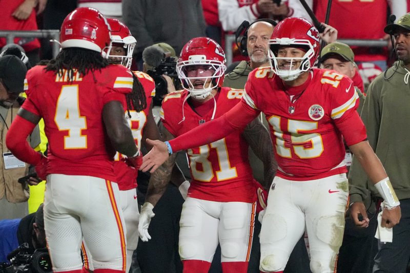 AI-assisted summary
The Kansas City Chiefs defeated the Washington Commanders 28-7 for their third consecutive win.
Patrick Mahomes threw for 299 yards and three touchdowns, joining an exclusive club with Peyton Manning.
Travis Kelce tied the Chiefs’ franchise record for career touchdowns with his 83rd score.
The Kansas City Chiefs are starting to resemble the team that’s been to five Super Bowls over the past six seasons.
Patrick Mahomes and the Chiefs won their third straight game, routing the Washington Commanders 28-7 on Monday night. The Chiefs scored 21 unanswered points in the second half against a Jayden Daniels-less Commanders team.
Mahomes finished the win with 299 passing yards, three touchdowns and two interceptions. He continued to produce on the ground, adding 30 rushing yards on four attempts.
The Chiefs improve to 5-3 and keep pace with the Chargers and Broncos in a competitive AFC West. Washington drops to 3-5 after the loss and is now 1-2 without Daniels this season.
Winners from Chiefs vs. Commanders
Patrick Mahomes joins exclusive club
Mahomes joined Hall of Famer Peyton Manning as the only players in NFL history with at least 40,000 passing yards in their first nine seasons, including playoffs.
Mahomes threw an interception on each of Kansas City’s first two drives, but the second INT wasn’t his fault.
The Chiefs’ star QB responded after the early turnovers with a touchdown drive on the team’s third possession.
Mahomes led Kansas City to three straight touchdown drives in the second half to break the game open. He went 25-of-34 passing for 299 yards, with three touchdowns and two interceptions. Finishing with a 104.9 passer rating.
Mahomes’ ability to buy extra time and extend plays with his legs was a theme throughout the win.
Rashee Rice is undoubtedly Kansas City’s No. 1 wide receiver
Three touchdowns in two weeks for Rashee Rice.
Rice found the end zone again in just his second game back from a six-game suspension<strong>.</strong> He had a team-high nine catches for 93 yards and a touchdown.
The wideout has 16 receptions, 135 receiving yards and three touchdowns in two weeks since making his 2025 debut.
Travis Kelce ties Chiefs TD record
Kareem Hunt
Chiefs offensive line
Kansas City’s O-line had a nice night without one of the best guards in the league in Trey Smith (back) and rookie left tackle Josh Simmons (personal).
Patrick Mahomes had ample time to throw and was rarely pressured. The Chiefs came into Week 8 with the ninth-best pass block win rate in the NFL, per ESPN.
Zach Ertz enters the 800 club
The Commanders’ veteran tight end joined Tony Gonzalez, Jason Witten, Travis Kelce, Antonio Gates and Shannon Sharpe as the only tight ends in NFL history with 800 career receptions.
Losers from Chiefs vs. Commanders
Dreadful second half for Commanders
Commanders had only two first downs in the third quarter. The fourth quarter wasn’t any better, as they moved the chains only twice in the final period. Washington was held scoreless in the second half after the game was tied 7-7 at halftime. The offense gained just 67 yards after halftime.
The Commanders’ defense did give up 21 points after halftime, but it was hard to fault the defense because their offensive teammates provided no help.
Commanders fourth-down efficiency
The Commanders went 0-2 on fourth downs. One of Washington’s failed attempts came on a virtual measurement.
Deebo Samuel
The turnover squandered what was a promising opening drive for the Commanders that would’ve given them early momentum.
However, Patrick Mahomes threw an interception on the Chiefs’ ensuing possession.
Samuel wasn’t effective. He had three catches for 11 yards and one rush for one yard in the loss.
Commanders drop third straight
The Commanders (3-5) have lost three straight games. They host the Seattle Seahawks in Week 9.
AFC West
After a 0-2 start, the Chiefs have won five of their last six games.
Kansas City has the same record as the (5-3) Los Angeles Chargers and they are one game behind the (6-2) Denver Broncos in the loss column.
The Chiefs have a 10th straight AFC West title well within their grasp.
<em>Follow USA TODAY Sports’ Tyler Dragon on X @TheTylerDragon.</em>
This post appeared first on USA TODAY