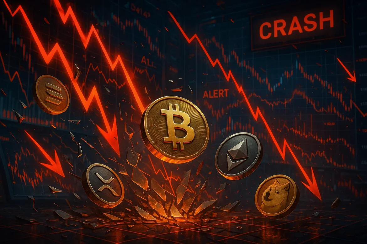 The cryptocurrency market took a wild hit, as President Donald Trump’s sudden announcement of a 100% tariff on Chinese tech imports sparked a massive sell-off. This unexpected move dramatically escalated trade tensions, rattling investor confidence and triggering a heavy bloodbath across major cryptocurrencies. The shock sent prices tumbling, wiping out billions in market value and marking one of the biggest single-day crashes crypto investors have seen in recent years.Crypto market crash: Sharp declines and liquidations<a href="https://invezz.com/news/2025/10/11/bitcoin-crashes-below-110k-as-trumps-100-tariff-on-china-triggers-19b-sell-off/">Bitcoin</a> led the plunge, tumbling more than 16% from highs above $126,000 to just under $105,000. Ethereum followed closely with over a 12% drop, landing near $3,778. But the pain didn’t stop there. Solana’s price slipped 15%, <a href="https://invezz.com/news/2025/10/11/what-triggered-xrps-40-plunge-and-how-it-bounced-back/">XRP</a> got hit hardest with a 17% fall (40% intraday), and Dogecoin endured an intense flash crash, briefly plunging 50% before finding some footing again. All told, the crypto market lost around $560 billion in value, dragging the overall market cap down to roughly $3.74 trillion. This chaos forced liquidations on a massive scale, over $19 billion in leveraged positions were wiped out within hours. Nearly all traders betting with leverage were caught off guard, triggering a domino effect of forced sell-offs and extreme volatility.Things got even messier thanks to trading bots and automated algorithms, which ended up amplifying the selloff and forcing leveraged positions to close faster than anyone expected. The crash really exposed some weak spots in the crypto world, especially with centralized price oracles and derivative markets that rely on shaky liquidity. A few stablecoins and wrapped tokens even briefly lost their peg on big exchanges like Binance, adding extra pressure. Amid all the chaos, though, some institutional players quietly swooped in, snapping up discounted positions, hinting that there might be some support under all the turmoil.Despite the harsh selloff, the event served as a reset, exposing over-leveraged participants and setting the stage for a possible healthier market going forward.The bounce back and what’s nextDespite the rough ride, the market showed some resilience by the end of the day. Bitcoin clawed back toward $113,000, with Ethereum, Solana, and XRP also recovering some ground. Experts say that while the crash was painful, this could be a classic “buy the dip” moment. Historically, October has been a volatile month for crypto, but past crashes often lead to big rebounds. Some analysts are cautiously optimistic, pointing out that Bitcoin tends to gain about 20% in October on average following similar sell-offs. Still, the road ahead isn’t smooth as Trump’s tariffs will kick in starting November 1, keeping traders on edge. For now, investors are watching key support levels closely, balancing hope for a rally with the clear risks that geopolitical tensions could keep the market bumpy for a while.The post <a href="https://invezz.com/news/2025/10/11/crypto-crash-wrap-bitcoin-ethereum-lead-560b-market-bloodbath-after-tariff-news/">Crypto crash wrap: Bitcoin, Ethereum lead $560B market bloodbath after tariff news</a> appeared first on <a href="https://invezz.com/">Invezz</a>